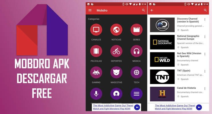descargar mobdro apk premium gratis para android smart tv iphone