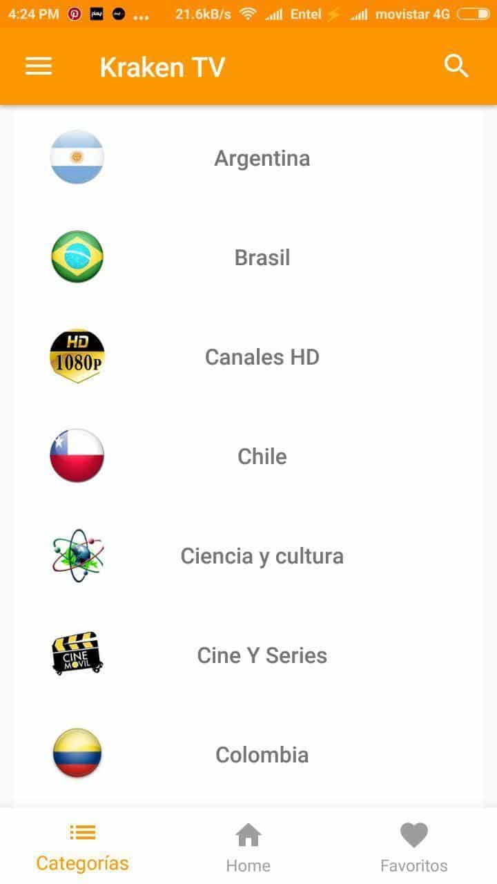 categorias de canales kraken tv apk online android tv free
