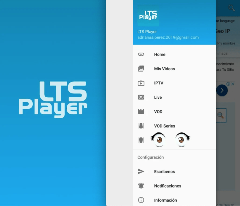 descargar lts player app conectar